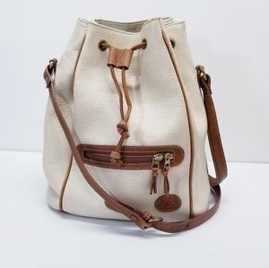 Liz Claiborne Vintage Leather Bucket Bag